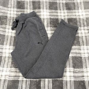 Puma Slim Leg Dark Gray Sweatpants Size Medium